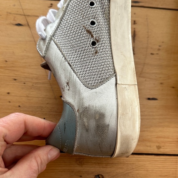 Golden Goose Silver and Black Women's Sneakers - Picture 6 of 7
